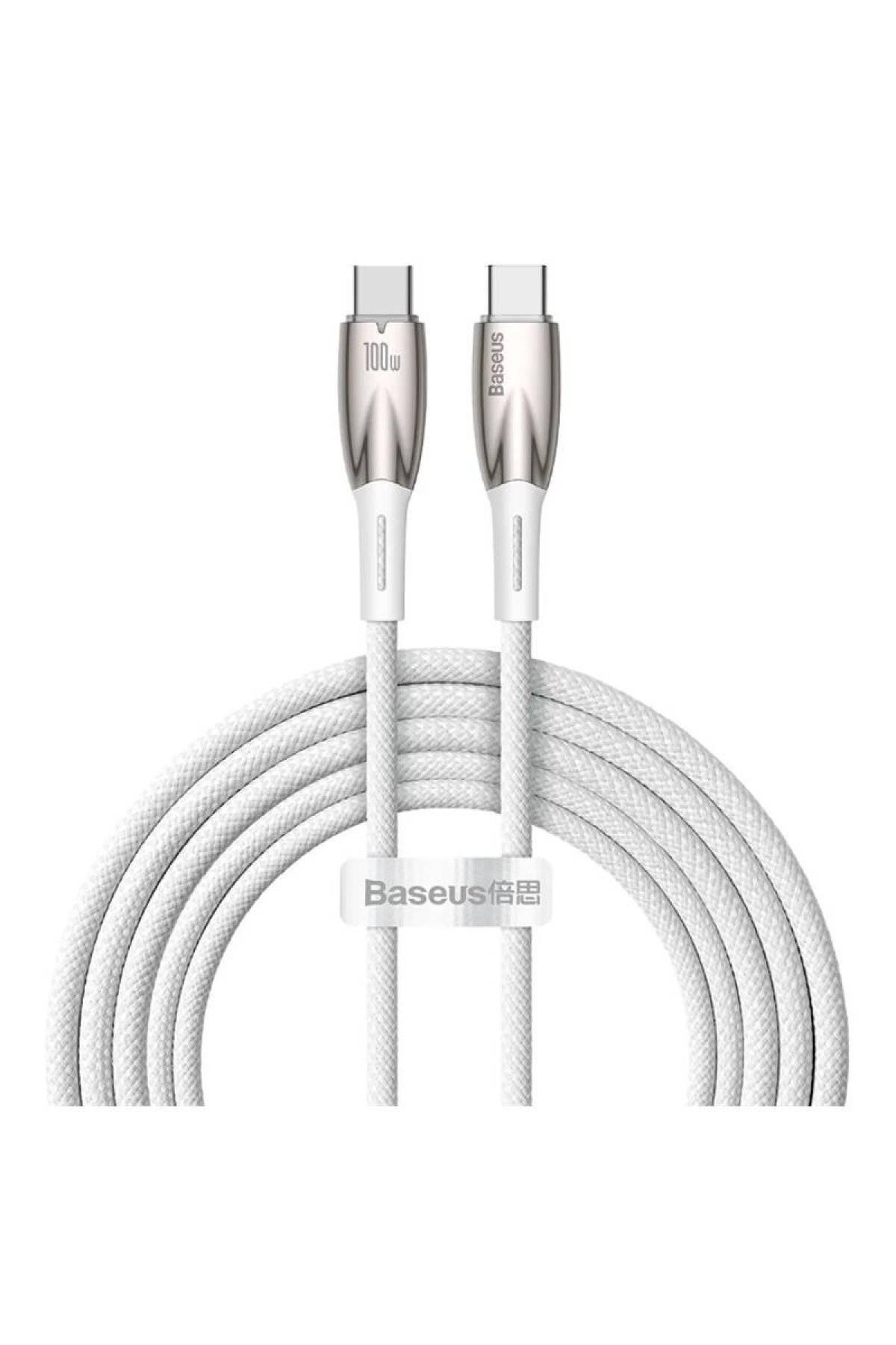 Baseus Baseus Glimmer Series 100 W 2 m Type-C to Type-C Hızlı Şarj Kablosu Baseus Baseus Glimmer Series 100 W 2 m Type-C to Type-C Hızlı Şarj Kablosu