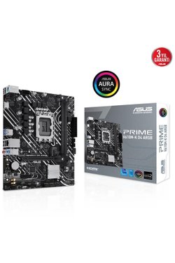 Asus Prime H610M-K D4 ARGB Intel LGA1700 DDR4 Micro ATX Anakart