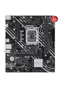 Asus Prime H610M-K D4 ARGB Intel LGA1700 DDR4 Micro ATX Anakart