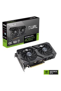 Asus RTX 4060 TI Dual Evo OC Edition DUAL-RTX4060TI-O16G-EVO 128 Bit GDDR6 Ekran 16 GB Ekran Kartı