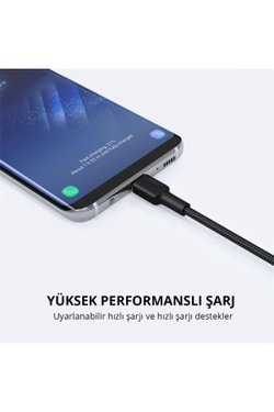 Aukey CB-CD30 0.9 m USB to Type-C Hızlı Şarj Kablosu