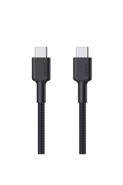 Aukey CB-CD45-BK 0.9 m Siyah Type-C to Type-C Hızlı Şarj Kablosu