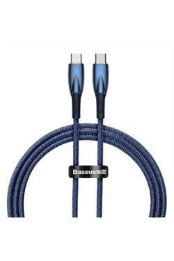 Baseus Glimmer Series 100 W Siyah 1 m Type-C to Type-C Hızlı Şarj Kablosu