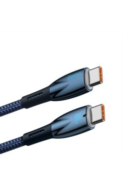 Baseus Glimmer Series 100 W Siyah 1 m Type-C to Type-C Hızlı Şarj Kablosu