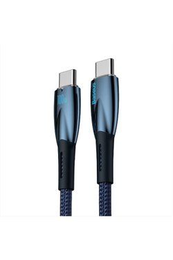 Baseus Glimmer Series 100 W Siyah 1 m Type-C to Type-C Hızlı Şarj Kablosu