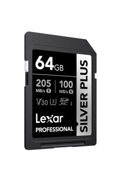 Lexar Professional Silver Plus LSDSIPL064G UHS-I U3 V30 64 GB Hafıza Kartı