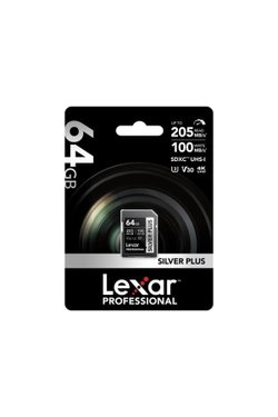 Lexar Professional Silver Plus LSDSIPL064G UHS-I U3 V30 64 GB Hafıza Kartı