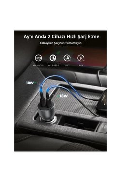 Ugreen 70594 36 W Hızlı Araç Şarj Aleti
