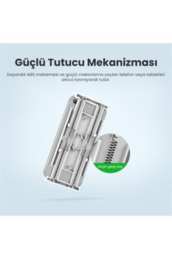 UGREEN 80906 LP113 360° 8cm Masalara Kadar Ayarlanabilir Flexible Esnek Yatak Masa Telefon Tutucu 90cm