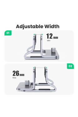 UGREEN ALÜMİNYUM NOTEBOOK MACBOOK DİKEY MASAÜSTÜ STANDI 20471
