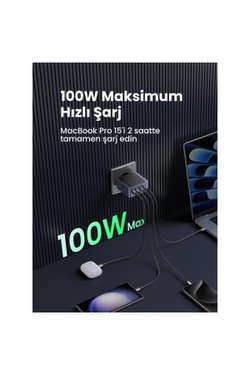 Ugreen Nexode Air 100 W Hızlı Şarj Adaptörü