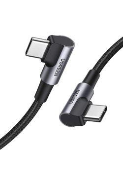 UGREEN USB-C 60W Thunderbolt USB3.1 GEN1 3A QC PD Hızlı Şarj Kablosu 1.5 Metre Siyah 50751
