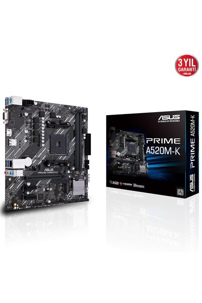Asus Prime A520M-K AMD AM4 DDR4 Micro ATX Anakart