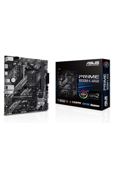 Asus Prime B550M-K ARGB AMD AM4 DDR4 Micro ATX Anakart