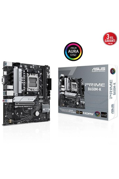 Asus Prime B650M-K AMD AM5 DDR5 Micro ATX Anakart