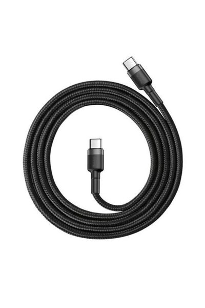 Baseus Cafule Kablo A to Type-c 3A 1m Siyah (CATKLF-BG1)