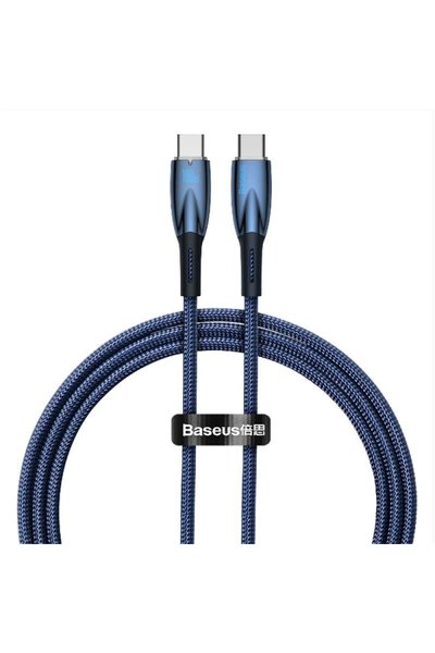 Baseus Glimmer Series 100 W Siyah 1 m Type-C to Type-C Hızlı Şarj Kablosu