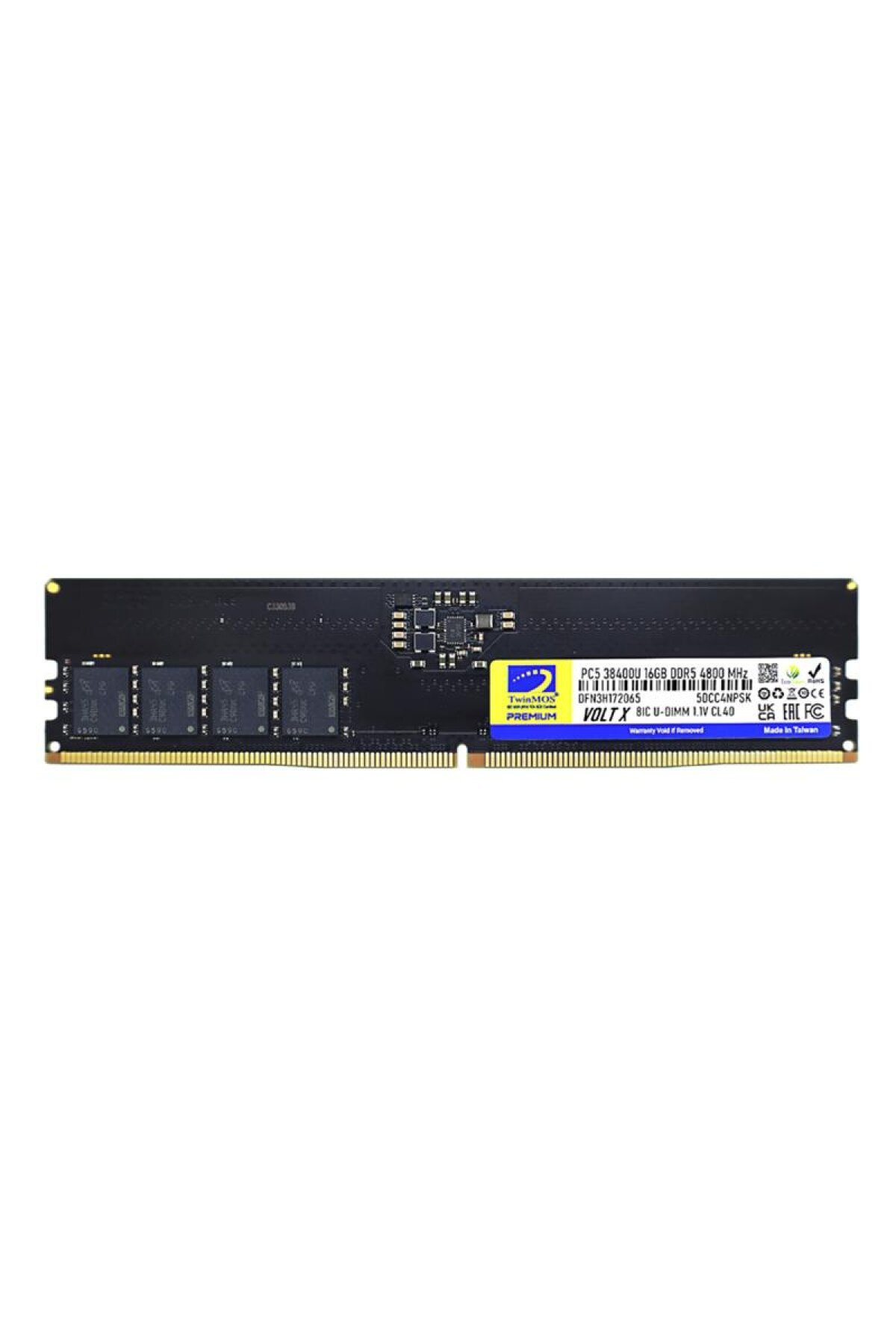 Twinmos Twinmos 8 GB 4800 MHz DDR5 CL40 TMD58GB4800U40 Ram