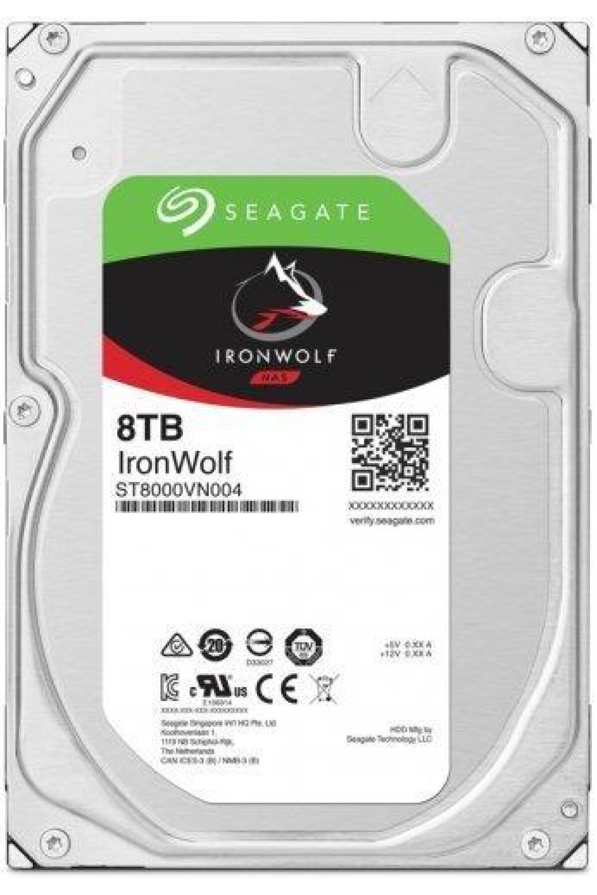 Seagate 8TB Seagate 3.5" IronWolf SATA3, 7200RPM, 256MB, ST8000VN004 (3 Yıl Resmi Distribütör Garantili) Seagate 8TB Seagate 3.5" IronWolf SATA3, 7200RPM, 256MB, ST8000VN004 (3 Yıl Resmi Distribütör Garantili)