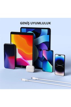 Aukey Cb-ncl1-wh Naylon Örgülü 3a 480mbps Type-c Lıghtnıng Kablosu 1.8mt