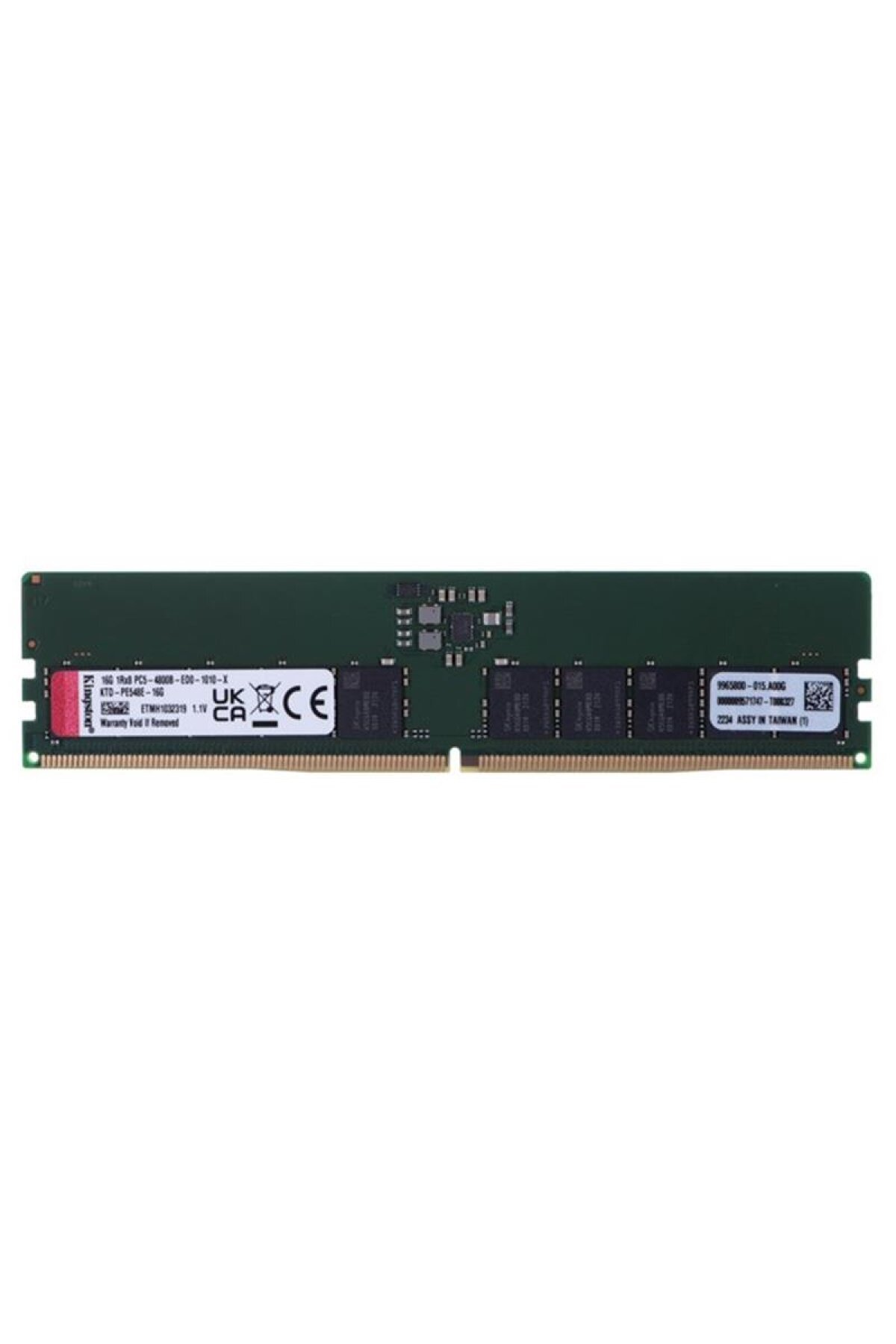 Kingston Kingston 16 GB 4800 MHz DDR5 CL40 KTD-PE548E/16G Sunucu Belleği