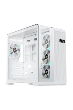 1st Player Rt7 Beyaz Dıgıtal 850w 80+ Gold Full Modüler 4x12cm Argb 3 Taraflı Temperli Cam Usb 3.0 - Type C Atx Kasa