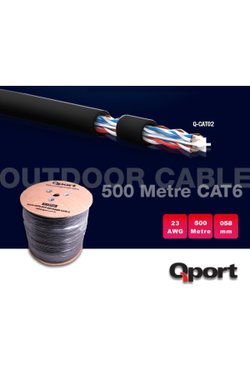 Qport Q-cato2 Cat6 23 Awg Utp 500m Outdoor Kablo
