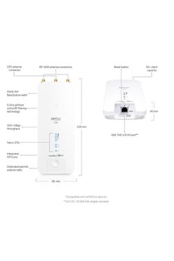 Ubıquıtı Rp-5ac-gen2 Rocket Prısm 5ac 5ghz 500mbps Ptp/ptmp Dış Ortam Access Poınt