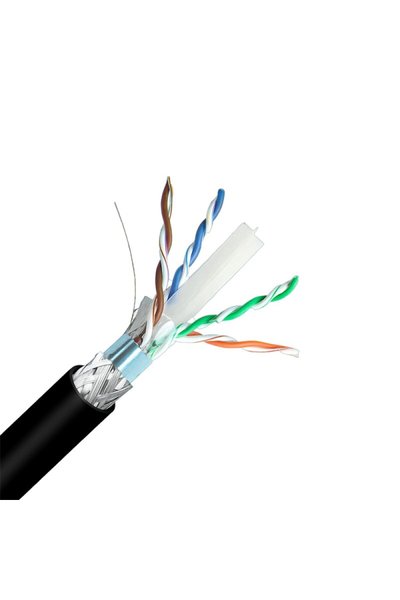 Inca Icat6-500ag Outdoor S/ftp 23 Awg Lszh Network Cable 500 M Siyah