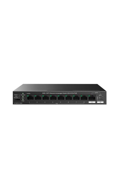 Ip-com Ip-g1110pf-8-120w 8 Port Gıgabıt + 1x1gb Rj45/sfp Port 120w 250 Metre Poe Swıtch