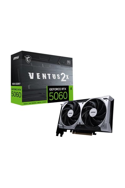 MSI RTX 5060 8G Ventus 2X OC G5060-8V2C 128 Bit GDDR7 8 GB Ekran Kartı