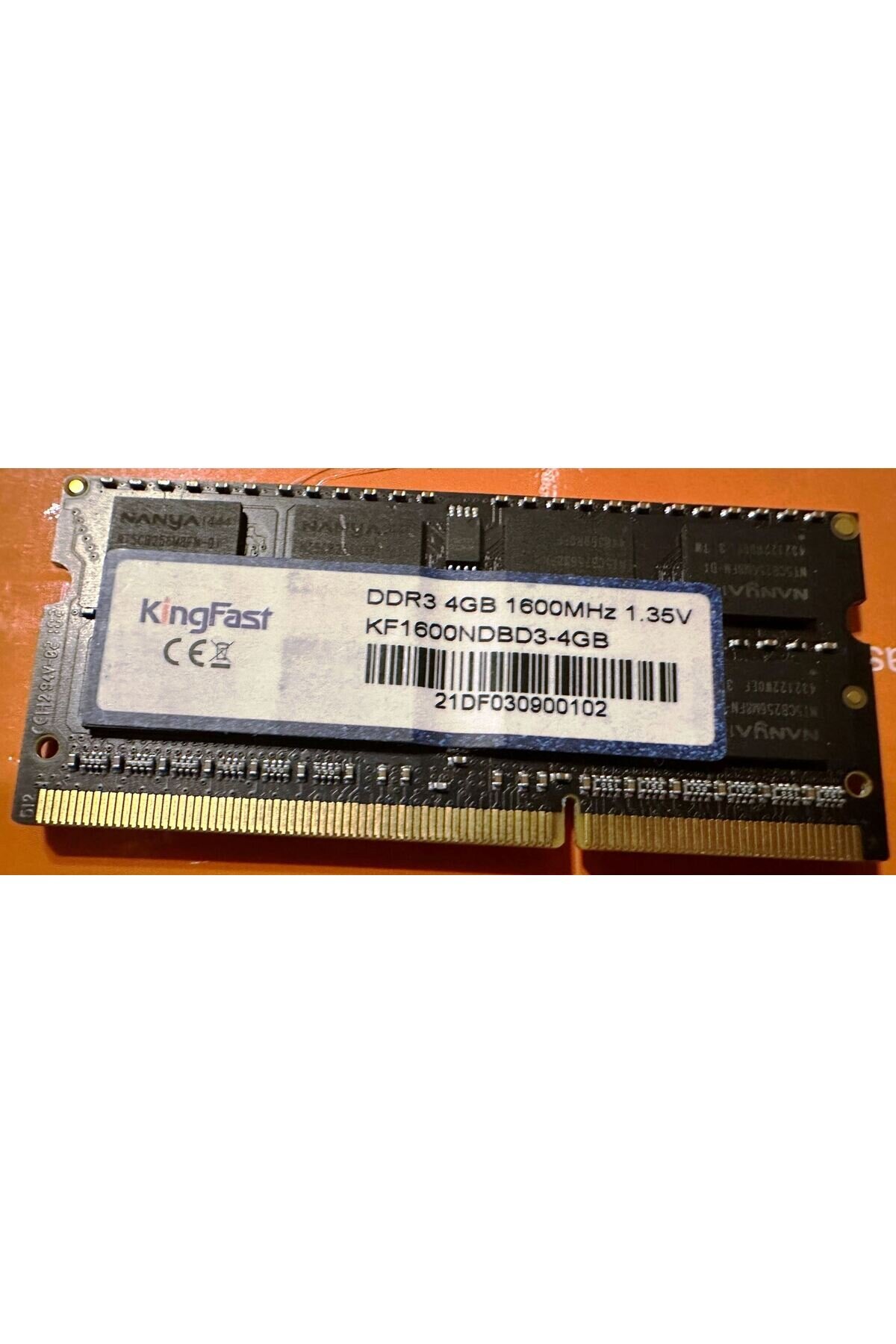 KingFast Kingfast Kf1600ndbdb3-4Gb Sodımm Ddr3l 4Gb 1600Mhz 1.35V Notebook Ram Bellek