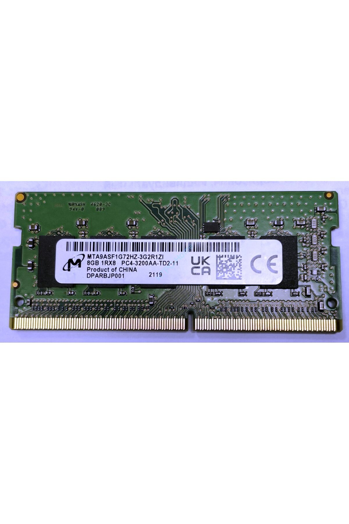 Micron 8Gb Micron MTA8ATF1G64HZ-3G2R1ZI DDR4 3200 SODIMM ECC RAM BELLEK Micron 8Gb Micron MTA8ATF1G64HZ-3G2R1ZI DDR4 3200 SODIMM ECC RAM BELLEK