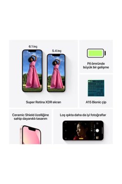 iPhone 13 512 GB Pembe Cep Telefonu
