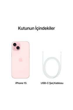 iPhone 15 256 GB Pembe