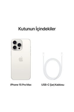 iPhone 15 Pro Max 1 TB Beyaz Titanyum