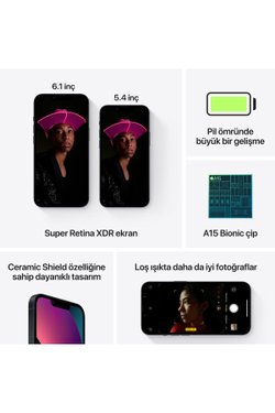 Siyah iPhone 13 128 GB Siyah Cep Telefonu