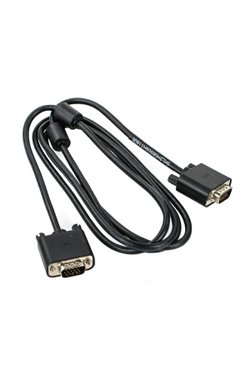 Siyah Dell Vga Kablosu 1.5 Metre 15 Pin Erkek - Erkek