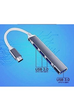 GAB-TCUM20 TYPE-C USB HUB 4LÜ METAL 2,0