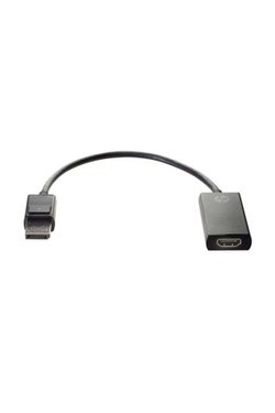 Siyah HP 2JA63AA DisplayPort to HDMI Dönüştürücü