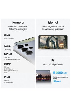 Galaxy S25 Ultra 512 GB Titanyum Gümüş