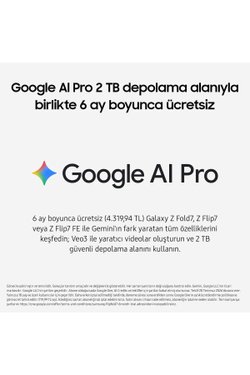 Galaxy Z Flip7 FE 256 GB Siyah Cep Telefonu
