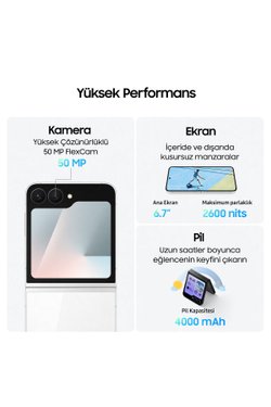 Galaxy Z Flip7 FE 256 GB Siyah Cep Telefonu
