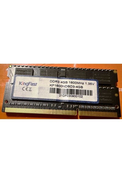 Kingfast Kf1600ndbdb3-4Gb Sodımm Ddr3l 4Gb 1600Mhz 1.35V Notebook Ram Bellek