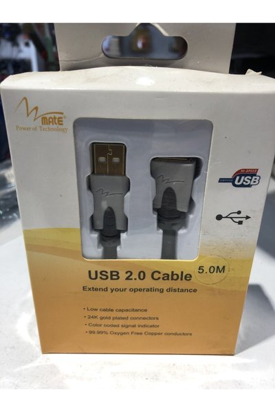 Siyah 5 M Usb Uzatma Kablosu