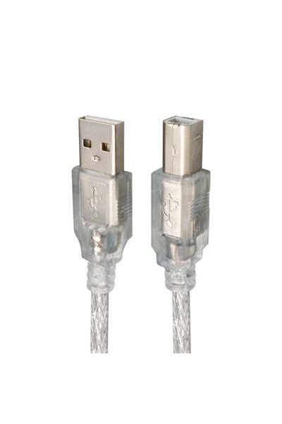 1.5 METRE 2.0V ŞEFFAF MAVİ USB YAZICI KABLOSU