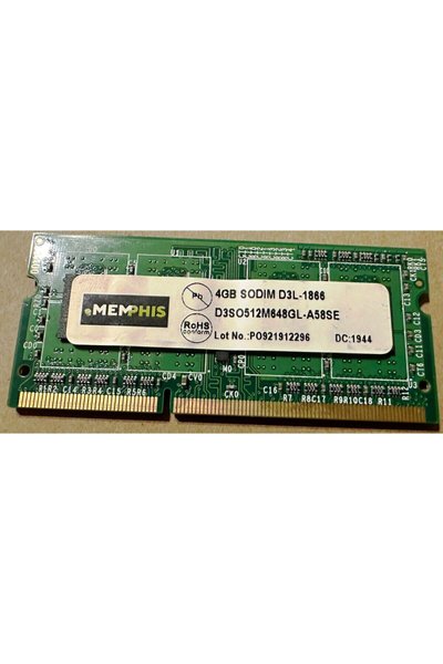 4GB SODIMM D3L-1866 D3DO512M648GL-A58SE 14900 1.35V  PO921912296 NOTEBOOK RAM BELLEK