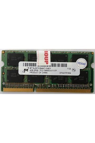  Micron MT16JSF51264HZ-1G4D1 4 GB DDR3 1333 MHz CL9 Notebook Ram