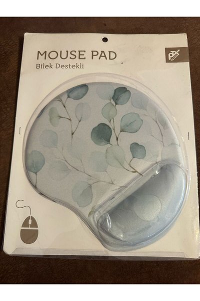 Gri Baskılı Ergonomik Suya Dayanıklı Bileklikli Mouse Pad