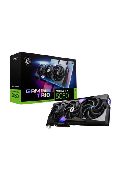 Msı Geforce Rtx5080 16g Gamıng Trıo Oc 16gb Gddr7 256bıt 1xhdmı 3xdp Ekran Kartı